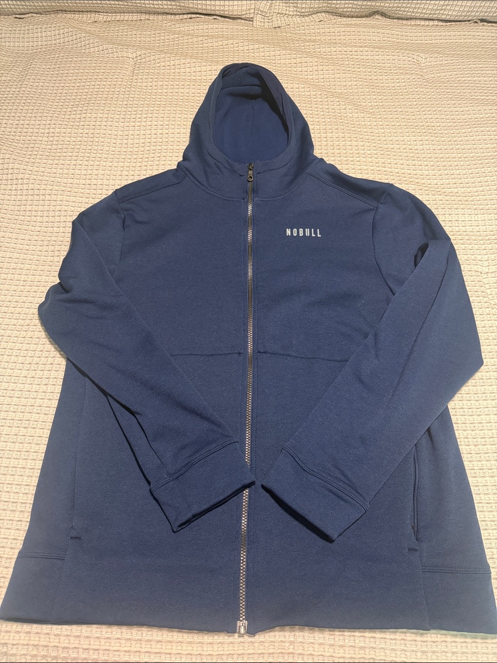 NOBULL Men’s Navy Legacy Zip Up Hoodie